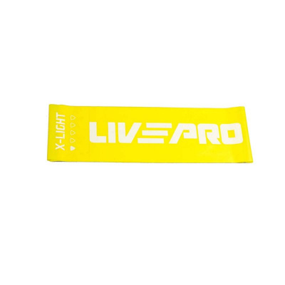 Ленточный амортизатор Livepro Latex Resistance Band минимальное, желтый