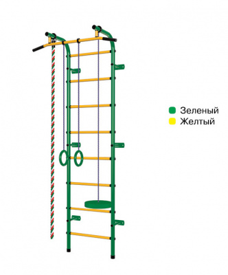 Спортивный комплекс Пионер С1Р зелёно/жёлтый
