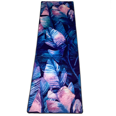Полотенце для йоги Inex Suede Yoga Towel (искусственная замша) ночные тропики