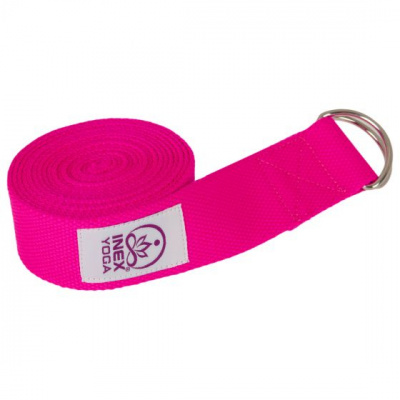 Ремень для йоги InEx Stretch Strap розовый