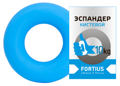 Эспандер-кольцо Fortius 10 кг голубой