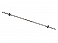 Гриф для штанги MB Barbell прямой хромированный (длина 1250 мм, диаметр 30 мм, нагрузка до 150 кг), замок гайка Кетлера