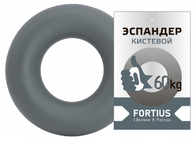 Эспандер-кольцо Fortius 60 кг серый