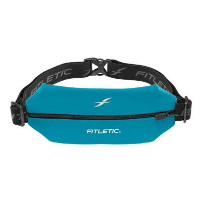 Беговая сумка на пояс Fitletic Mini Sport Belt морская волна/черная молния