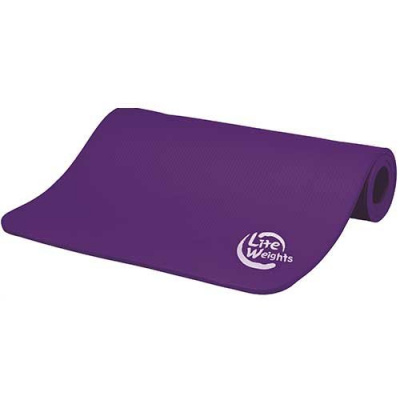 Коврик для йоги и фитнеса LiteWeights 180*61*1 см фиолетовый