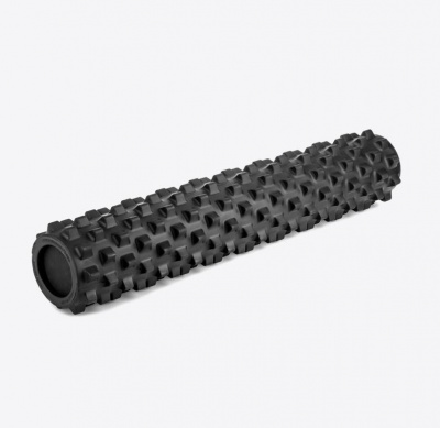 Массажный ролл RumbleRoller Large 79 см, жесткий, черный