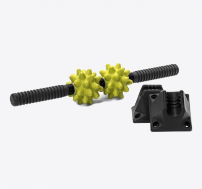 Массажер с рукоятками RumbleRoller Beastie Bar жесткий, салатовый