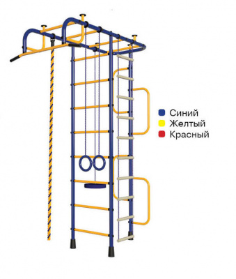 ДСК Пионер-3 сине-красный (окрашенные ступени)