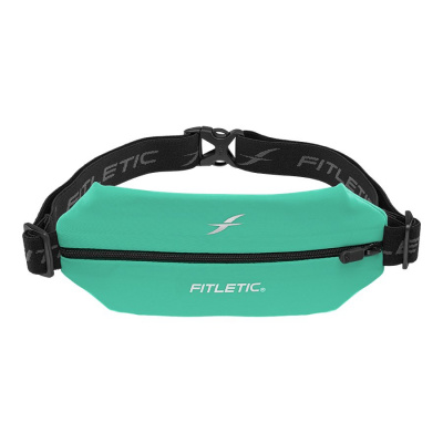 Беговая сумка на пояс Fitletic Mini Sport Belt зеленый Бискай/черная молния