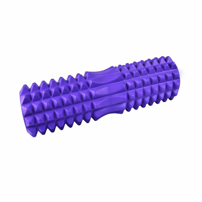 Валик для фитнеса Strong 45х13 см, фиолетовый 