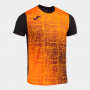 Футболка мужская Joma Elite VIII черно-оранжевая