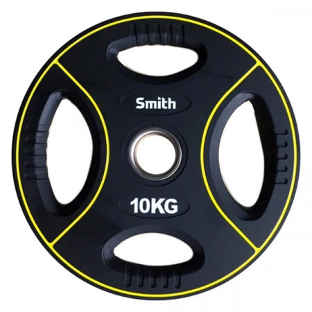 Диск для штанги Smith полиуретановый, 10 кг