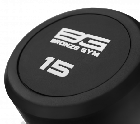 Штанга обрезиненная прямая Bronze Gym BG-PA-BB-S15 15 кг