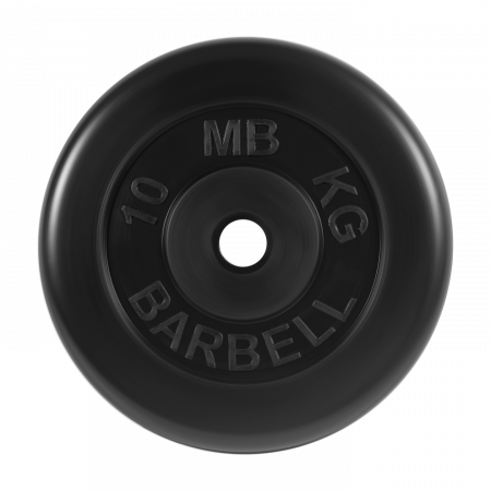 Диск обрезиненный Barbell Стандарт 10 кг (31 мм, черный)