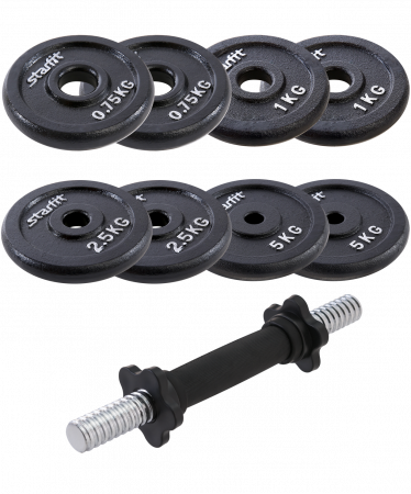 Гантель разборная Starfit DB-713 20 кг, чугунная
