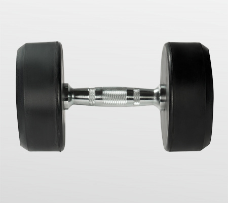Гантель неразборная Bronze Gym 15 кг обрезиненная