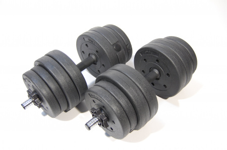 Гантели разборные Atlas Sport Composit 2 х 15,5 кг пластиковые/композитные