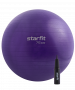 Фитбол StarFit GB-109 антивзрыв, 1200 гр, с ручным насосом, фиолетовый, 75 см