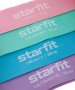 Фитнес-резинки Starfit ES-203 латекс, комплект пастель, 4 шт, эспандеры