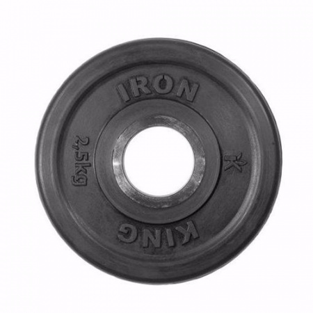 Диск евро-классик Iron King 2,5 кг (51 мм, черный)