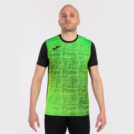 Футболка мужская Joma Elite VIII черно-зеленая