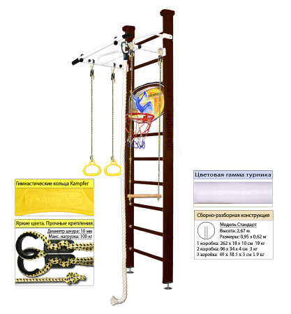 Шведская стенка Kampfer Helena Ceiling Basketball Shield Стандарт
