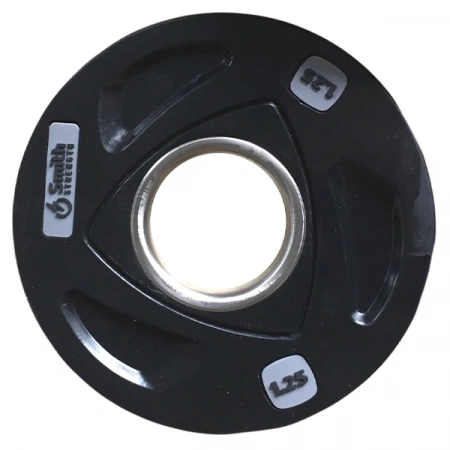 Диск для штанги Smith c 3-м хватом, обрезиненный, 1.25 кг