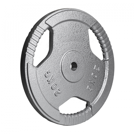 Диск металлический Atlas Sport Хаммертон с тройным хватом 20 кг (26 мм, серый)