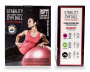 Гимнастический мяч Original FitTools 75 см для коммерческого использования черный с насосом