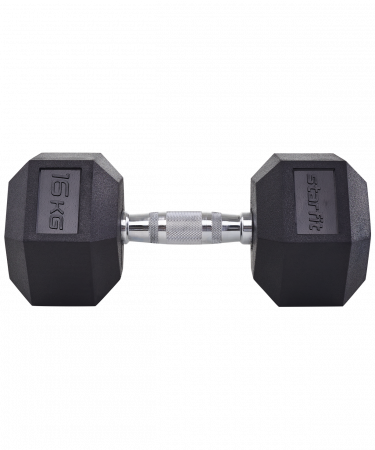 Гантель гексагональная обрезиненная Starfit DB-301 16 кг