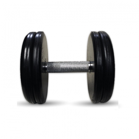 Гантель Barbell 18 кг классик с вращающейся ручкой хром
