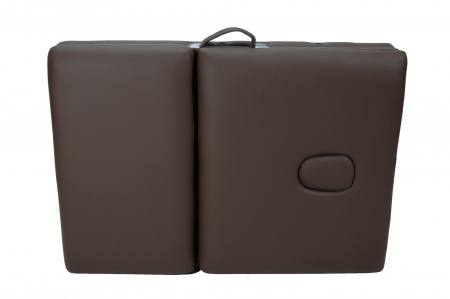 Массажный стол Atlas Sport 70 см LUX (с memory foam) складной 3-с деревянный (коричневый)
