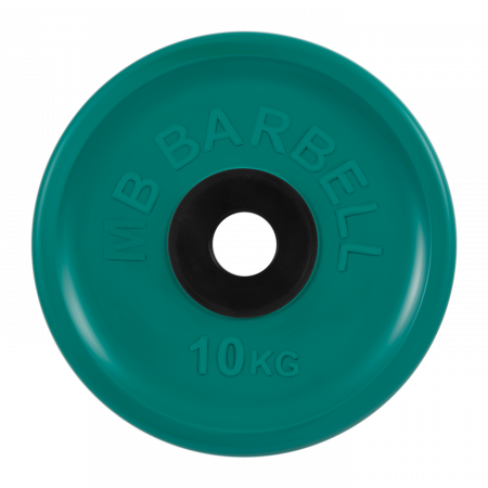 Диск обрезиненный Barbell Евро-классик 10 кг (51 мм, зеленый)