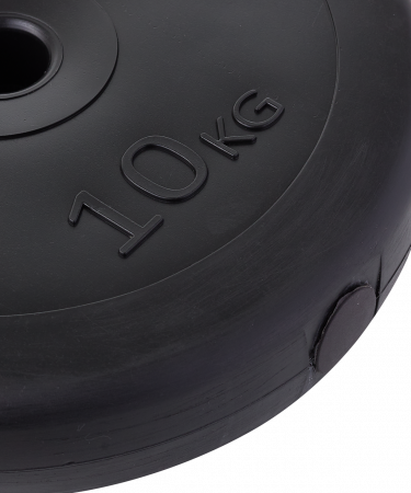 Диск пластиковый BaseFit 10 кг (26 мм, черный)