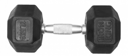 Гантель неразборная Iron King 12,5 кг гексагональная