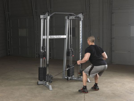Кроссовер угловой Body Solid с двумя весовыми стеками по 72,5 кг