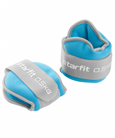 Утяжелители универсальные Starfit WT-502, 0,5 кг x 2, голубой