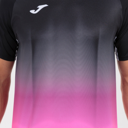 Футболка мужская Joma Elite VII черно-розовая