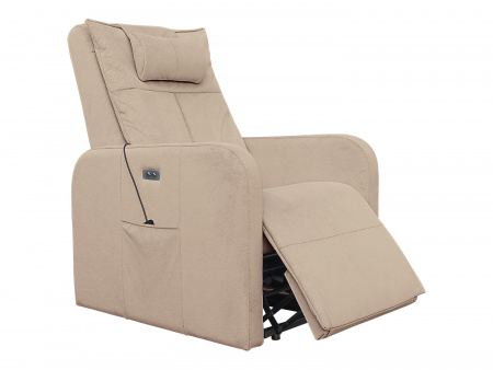 Массажное кресло реклайнер с подъемом Fujimo Lift Chair F3005 FLFK Ваниль