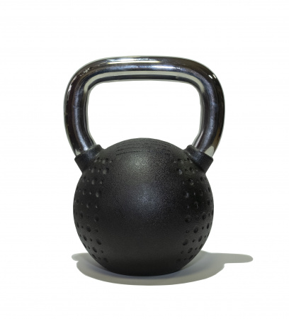 Гиря обрезиненная Original FitTools с хромированной ручкой 16 кг