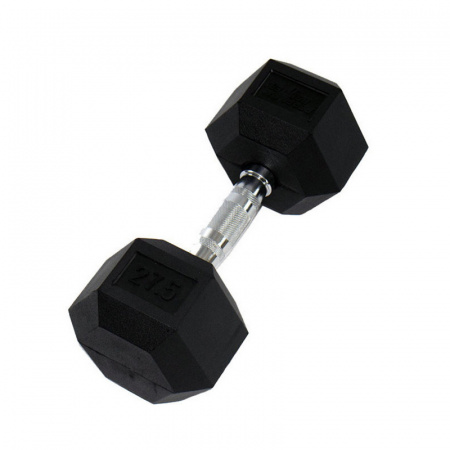 Гантель неразборная Perform Better Rubber Encased Hex Dumbbells 25 кг гексагональная с засечкой