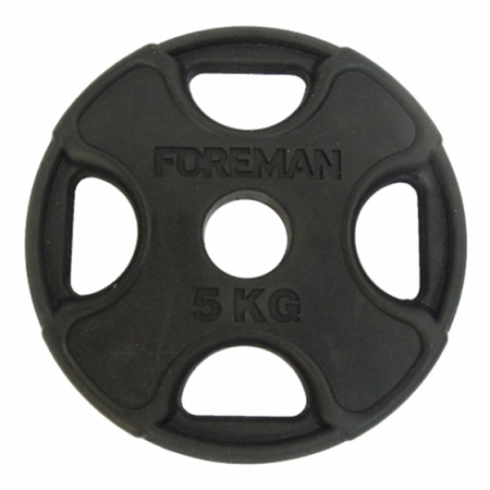 Диск обрезиненный Foreman PRR 5 кг (51 мм, черный)