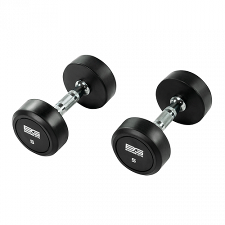 Гантель неразборная Bronze Gym 5 кг обрезиненная