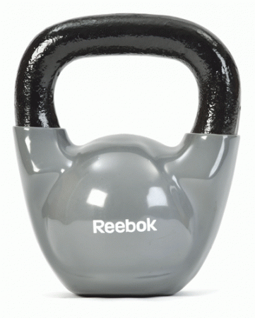 Гиря чугунная Reebok Kettlebell 20 кг черная