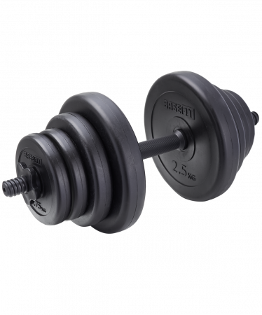 Гантель разборная BaseFit DB-717 11,5 кг, пластиковая
