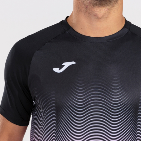 Футболка мужская Joma Elite VII черно-розовая