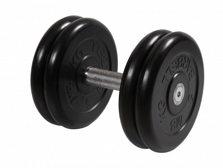 Гантель неразборная Barbell Профи 21 кг с вращающейся ручкой