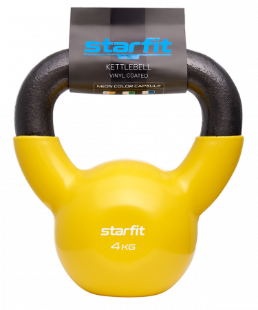 Гиря чугунная Starfit DB-401 4 кг с виниловым покрытием
