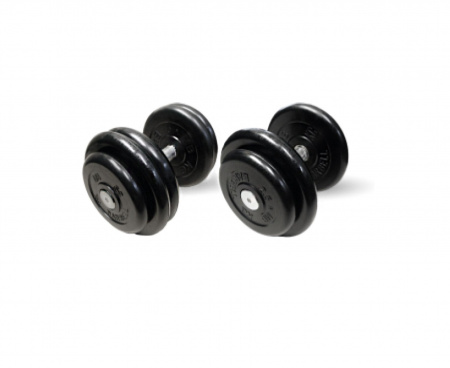 Гантель неразборная черная 33,5 кг MB Barbell