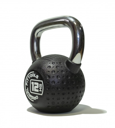Гиря обрезиненная Original FitTools с хромированной ручкой 12 кг